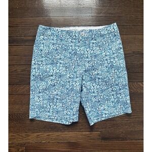 EUC Lilly Pulitzer Shorts‎ Men's 30 (32) Blue Floral Beaumont Stretch 32x9